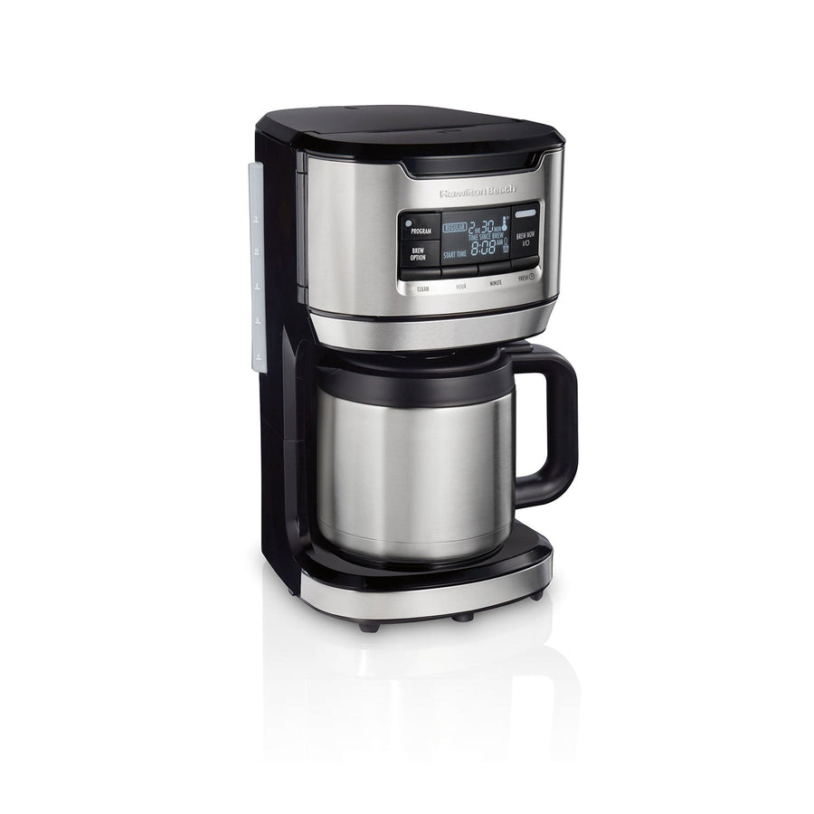 Front-Fill® 12 Cup Programmable Coffee Maker with Thermal Carafe Stainless Steel Accents L6