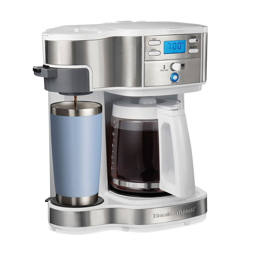 12 Cup 2-Way Programmable Coffee Maker White M3