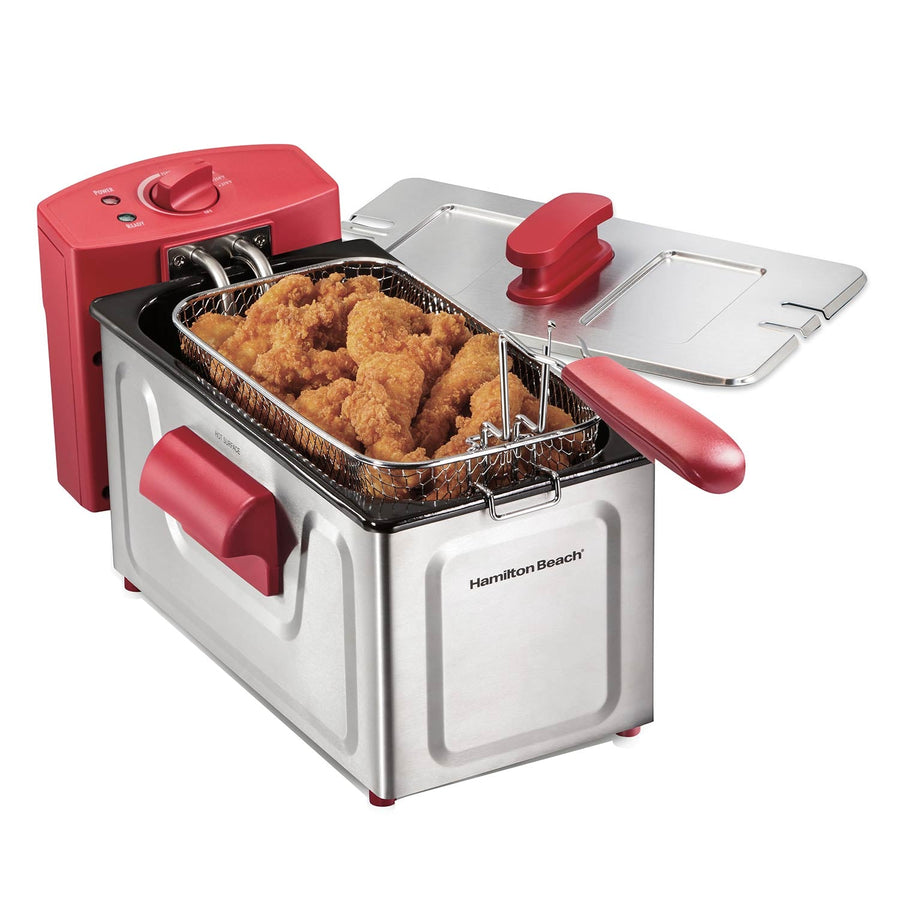 8 Cup Deep Fryer, Red J9